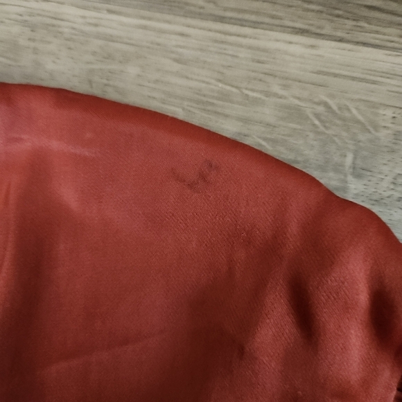 Isla Sample Rust Orange Ruffle Dress - Picture 3 of 5